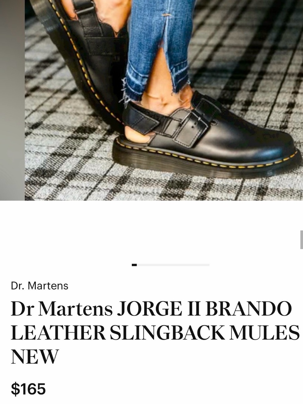 Dr.Martens unisex leather sling back